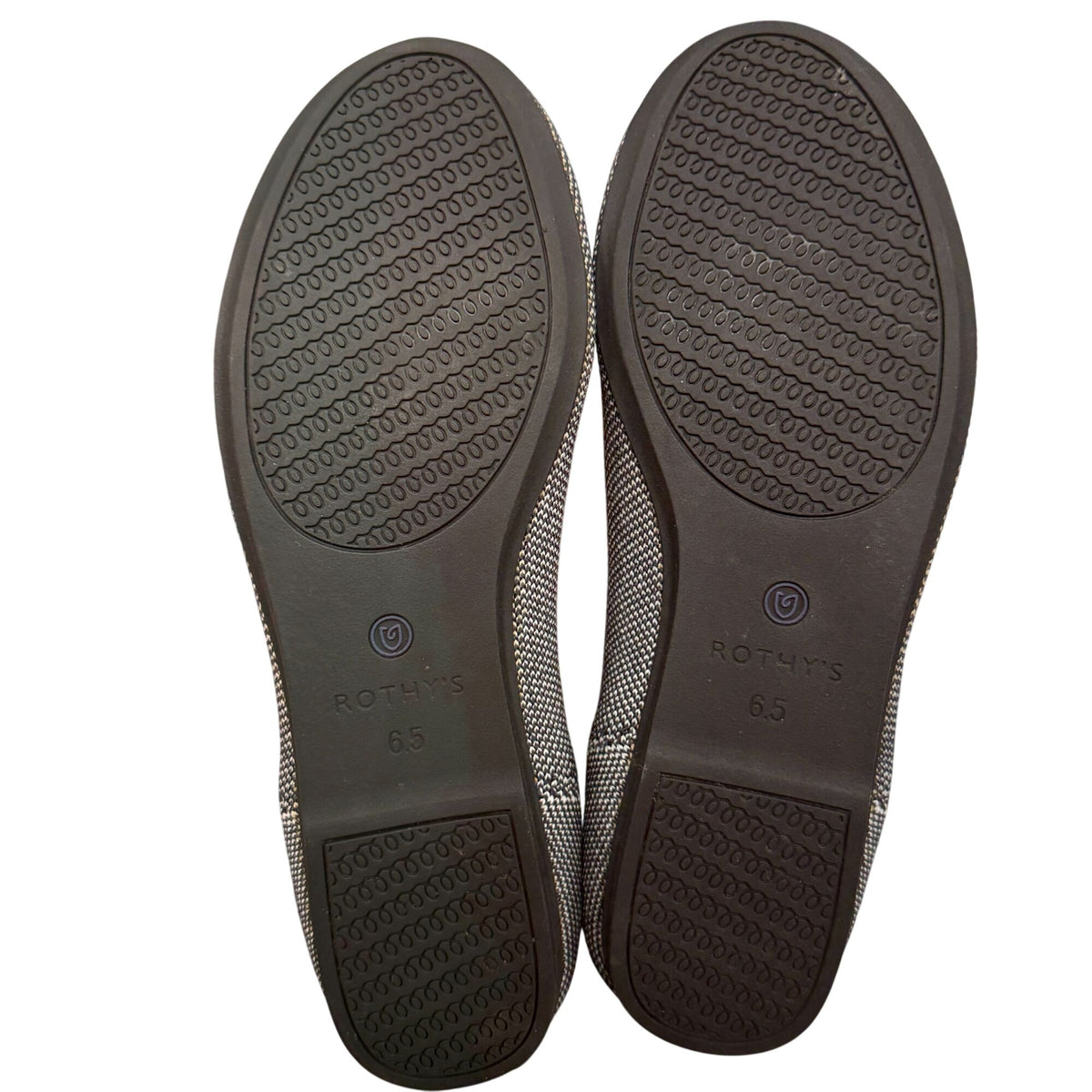 Rothys The Flat Birdseye Cloud Gray 6.5 Knit Ballet Flat Comfortable Sustainable
