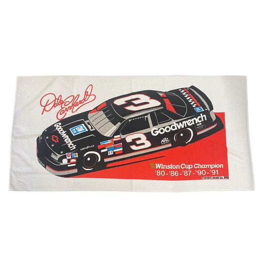 Vintage Dale Earnhardt 1992 Sports Image Racing Towel 60"x29.5" Made In USA