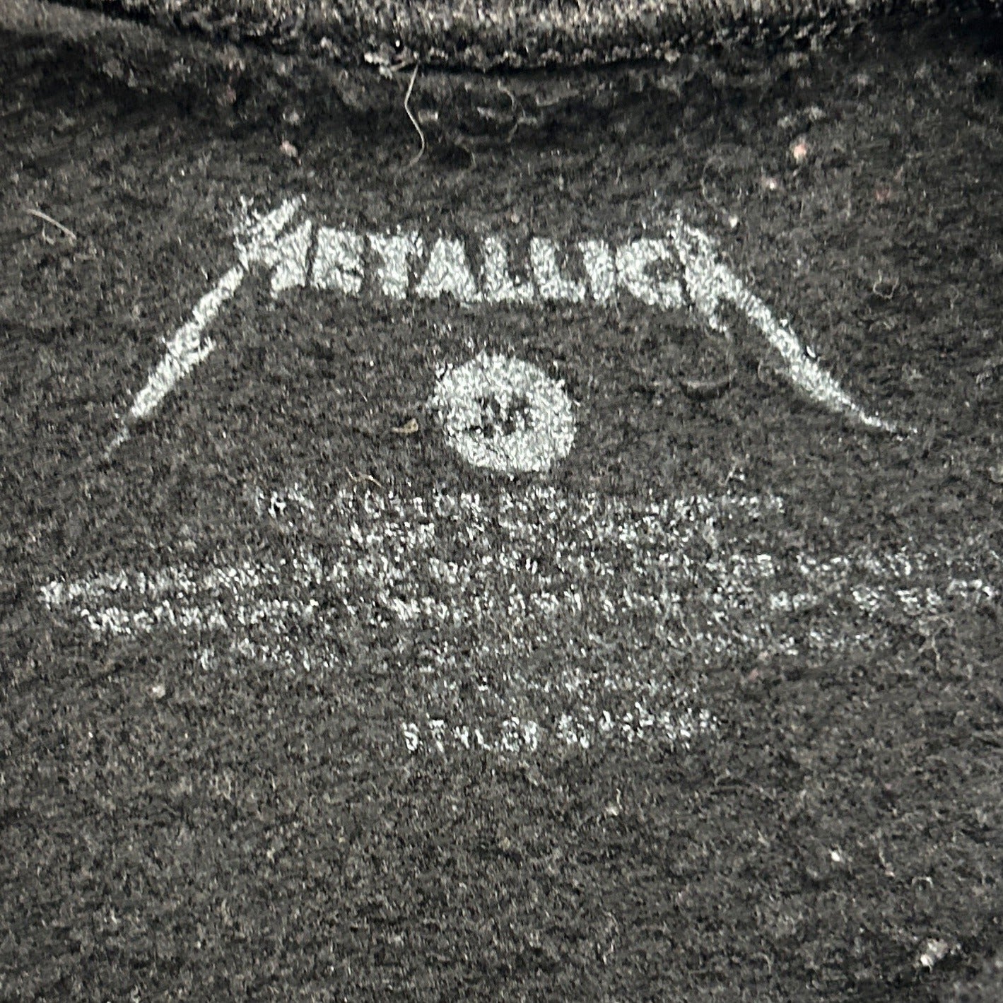 Metallica Hoodie Shortest Straw Vertigo Tour Band Sweatshirt M Black Pullover