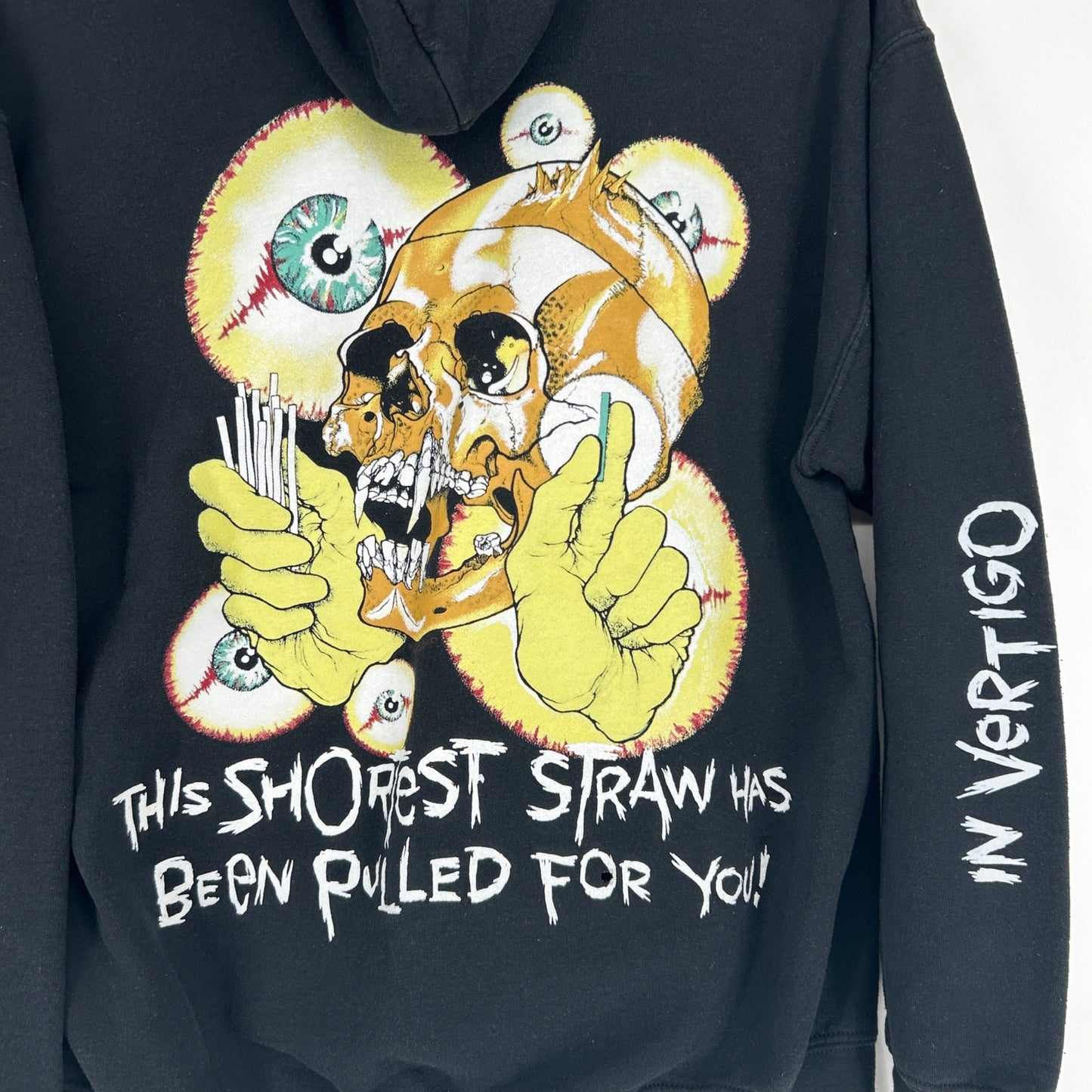 Metallica Hoodie Shortest Straw Vertigo Tour Band Sweatshirt M Black Pullover