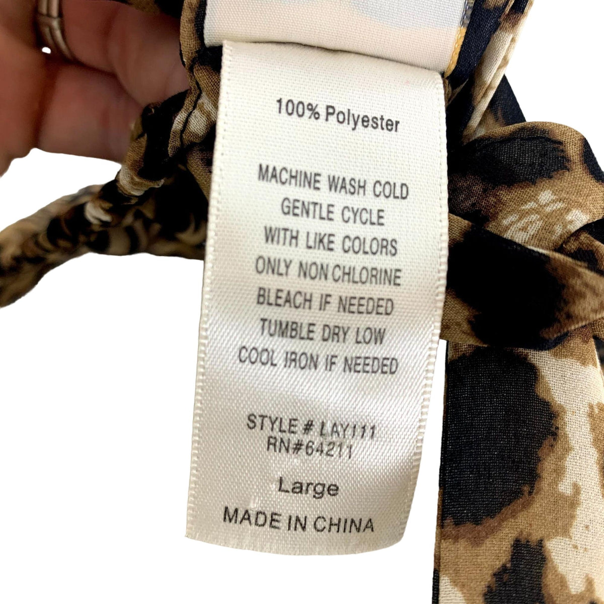 In Bloom L T-Back Chiffon Tank Top Animal Print Scoop Neck Sleeveless Tulip Back