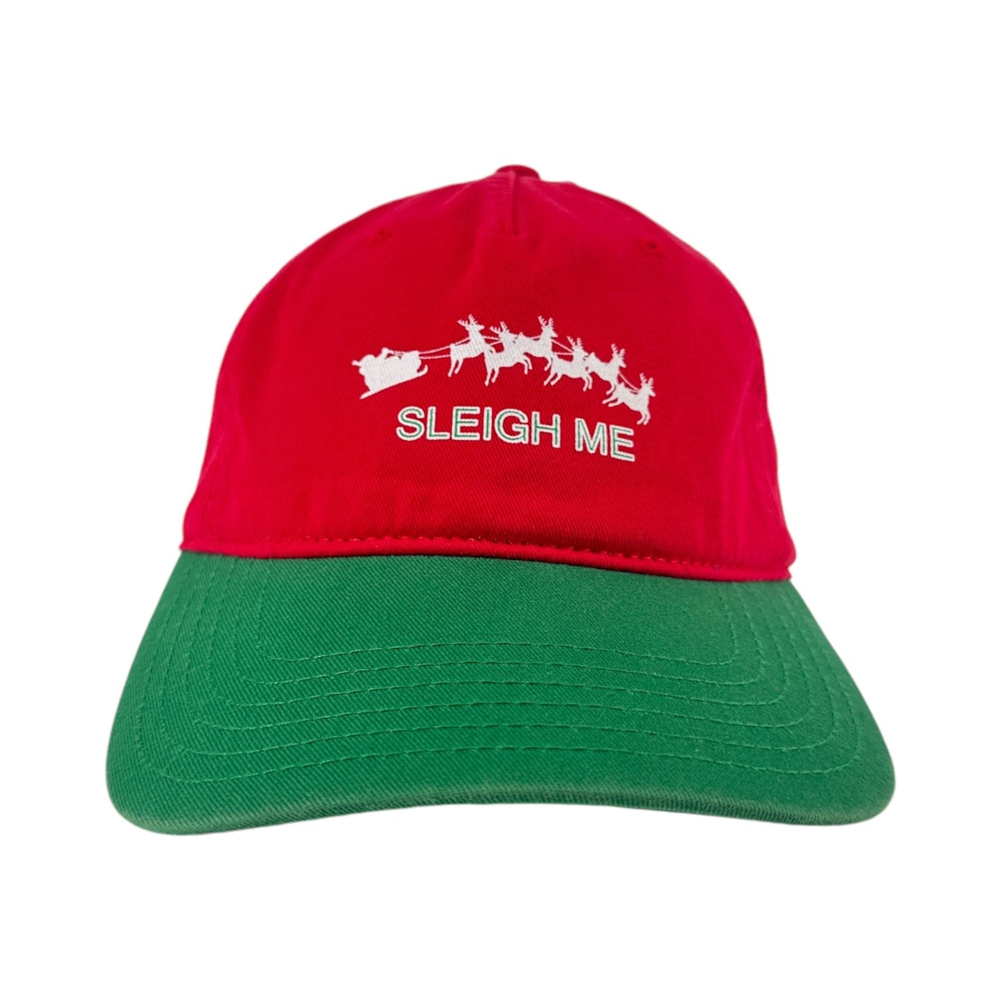 NWT Ugly Stuff Supply "Sleigh Me" Strapback Hat Cap Christmas Hat Naughty Santa