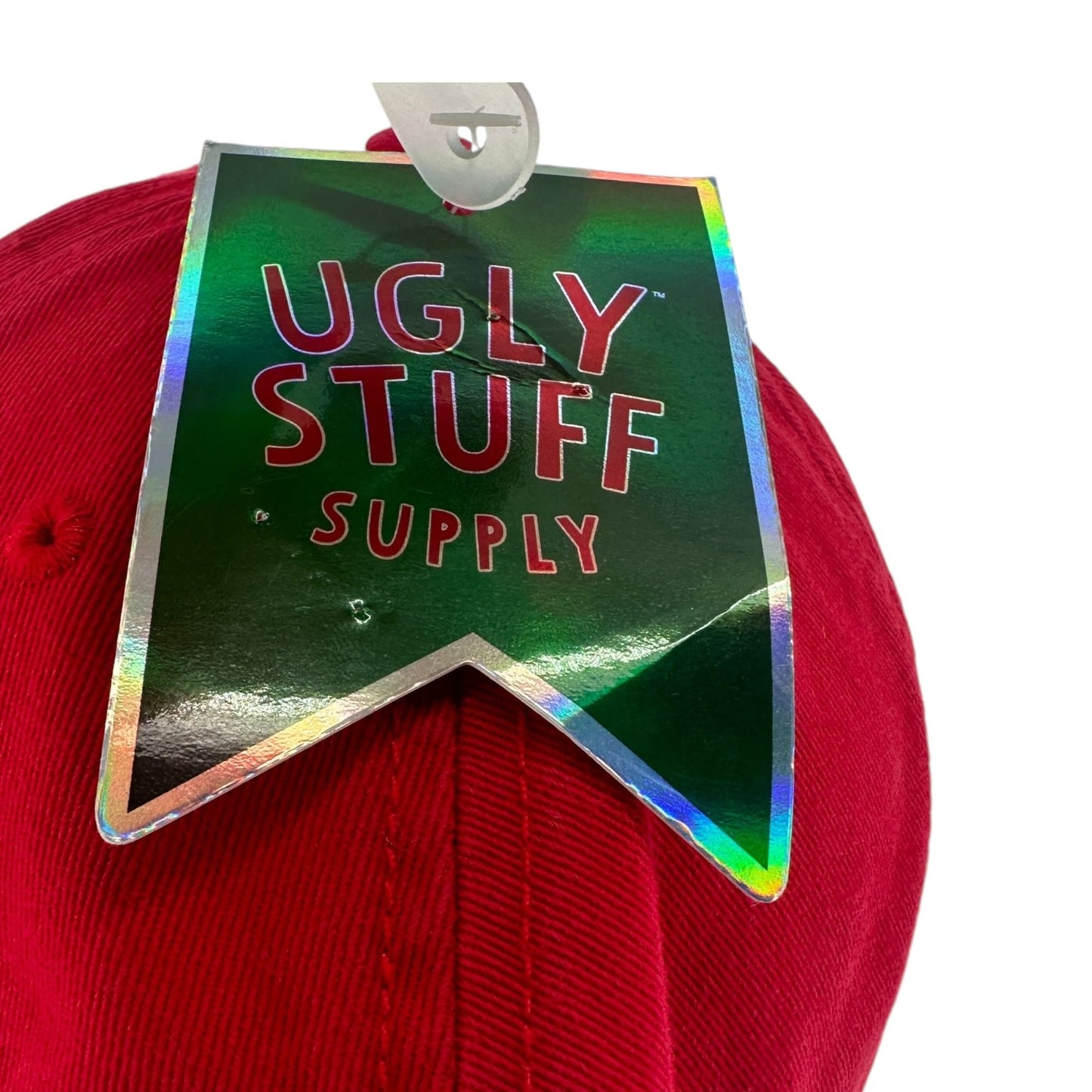 NWT Ugly Stuff Supply "Sleigh Me" Strapback Hat Cap Christmas Hat Naughty Santa