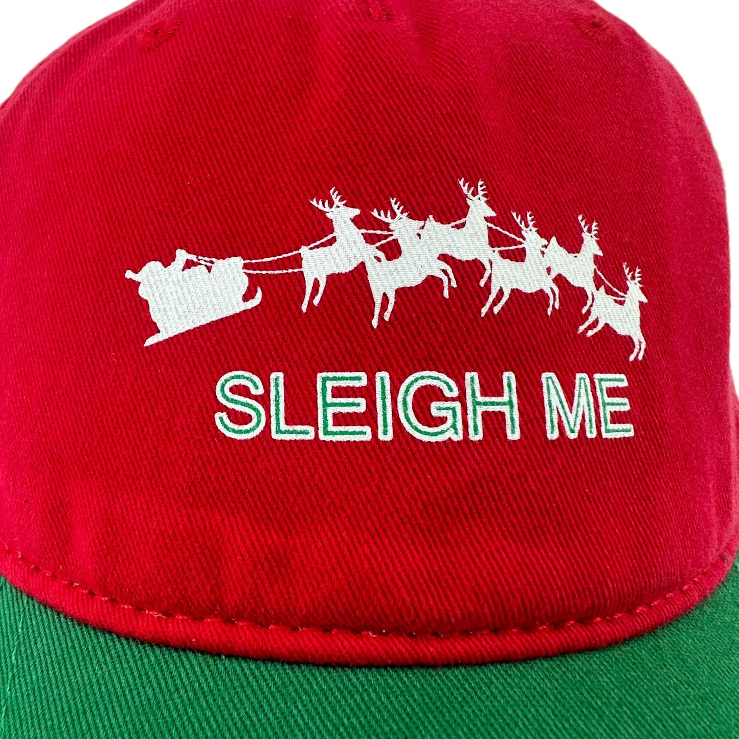 NWT Ugly Stuff Supply "Sleigh Me" Strapback Hat Cap Christmas Hat Naughty Santa