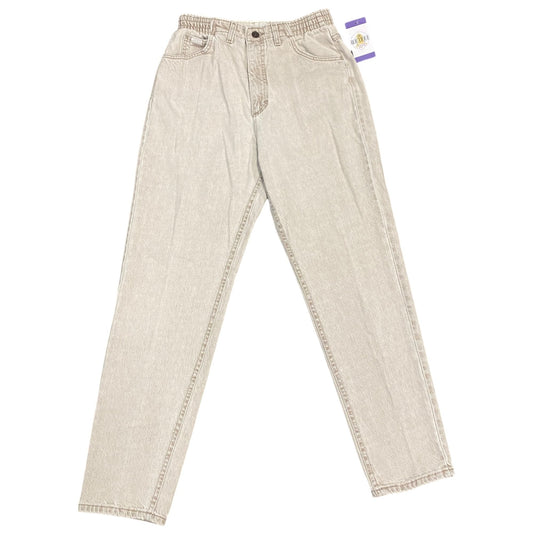 Vtg 90s Lee Jeans High Rise Tapered Elastic Waist USA Preppy Boho Soft Girl 10