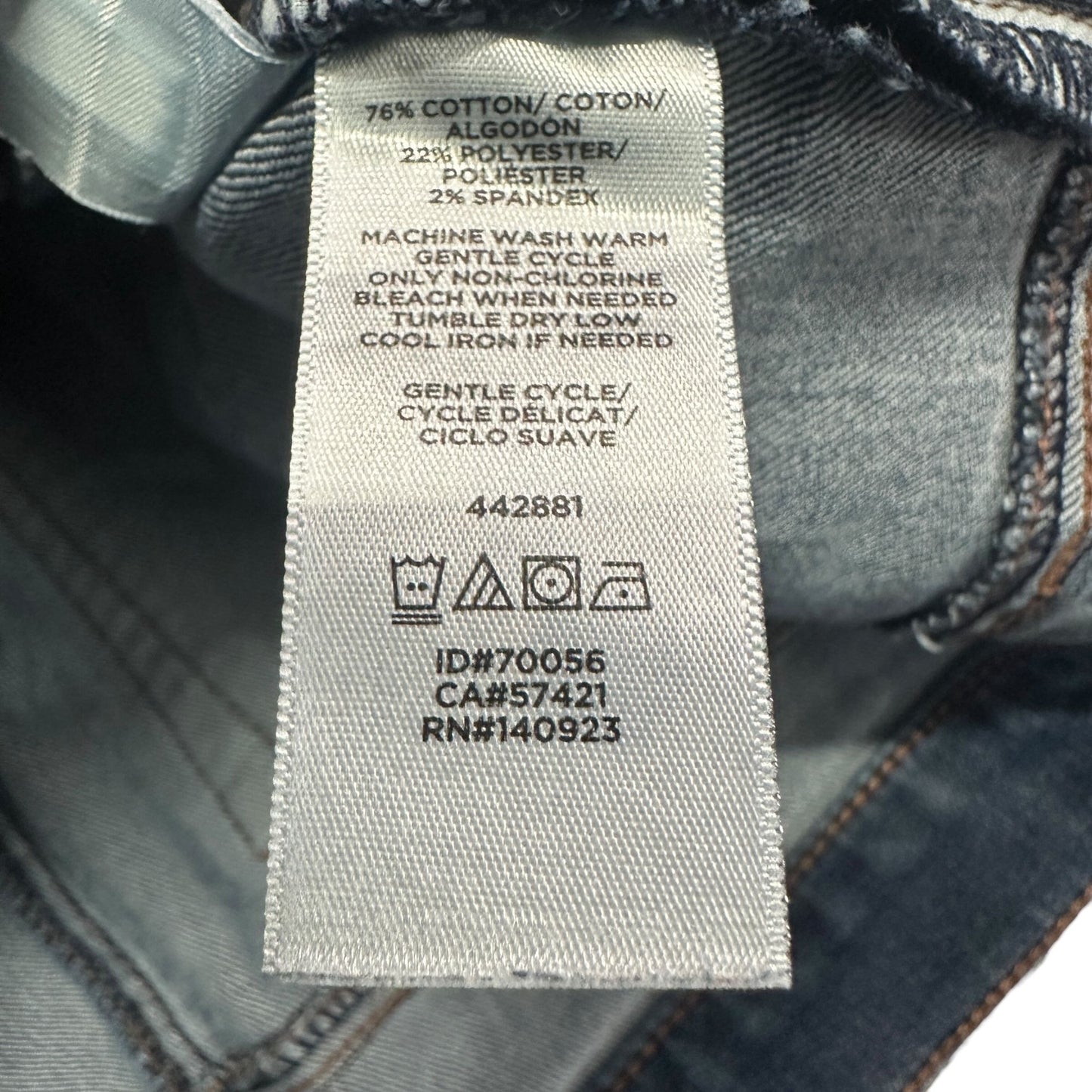 LOFT Modern Skinny Blue Jeans Cropped Stretch Mid Rise Normcore Petite 31/12