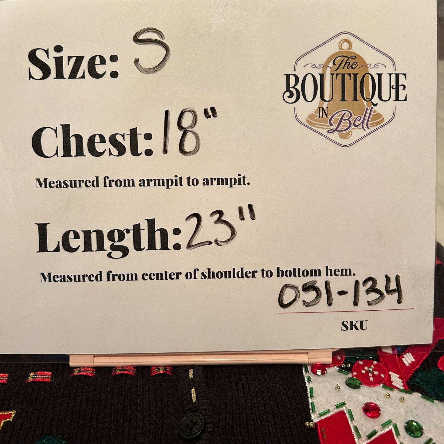 Bobbie Brooks Womens S Christmas Sweater Vest Black Festive Embroidered Beaded