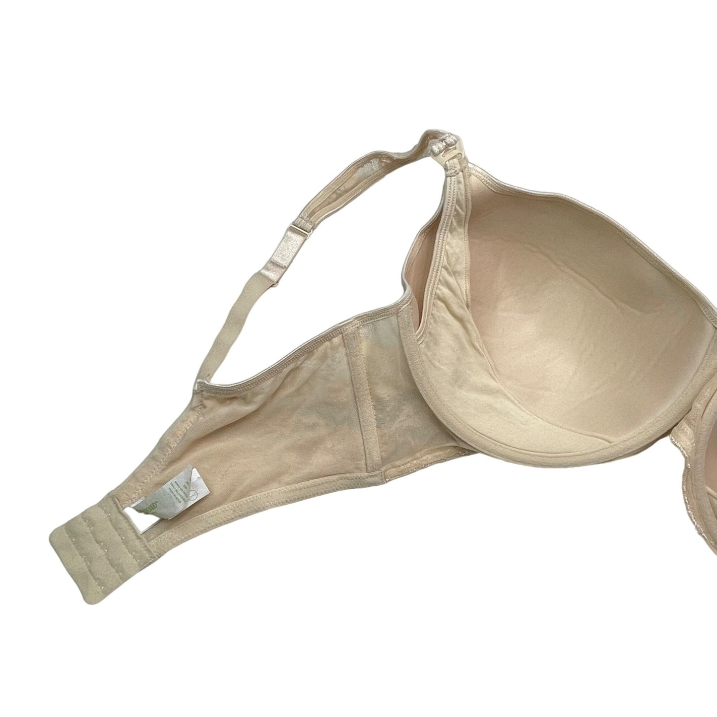 Motherhood Maternity Lace Beige Nursing Bra 44E Snap Down Cups Underwire