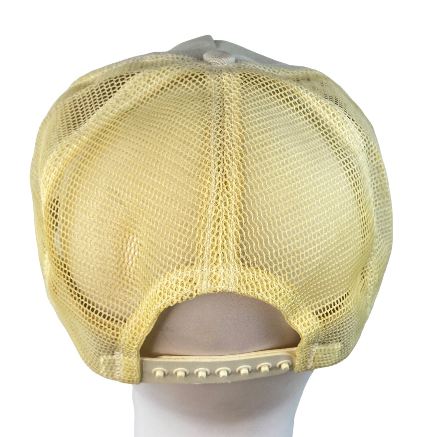 Vintage Darrel Waltrip Trucker Hat Cap Snapback USA Tide Racing Puffy Print Mesh