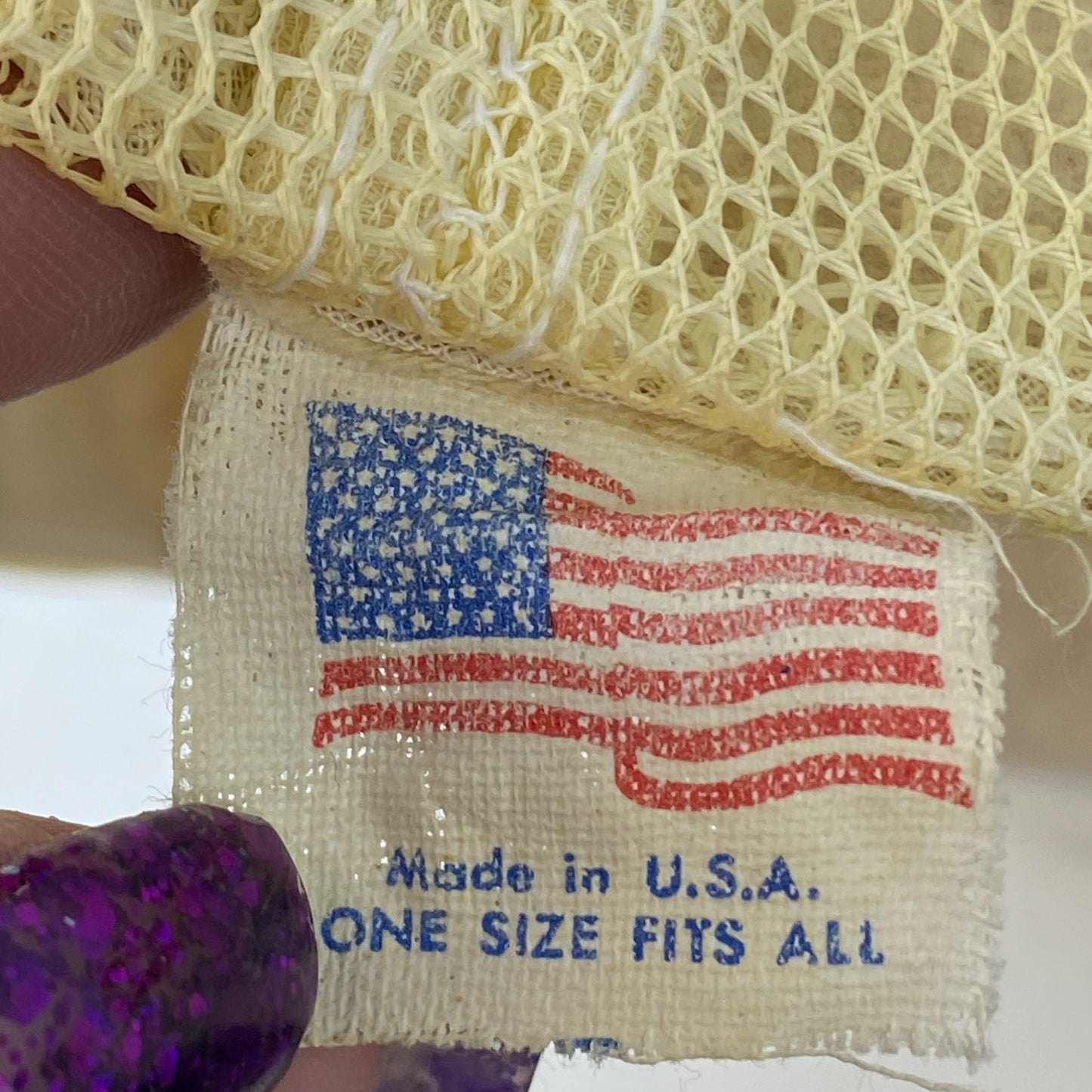 Vintage Darrel Waltrip Trucker Hat Cap Snapback USA Tide Racing Puffy Print Mesh