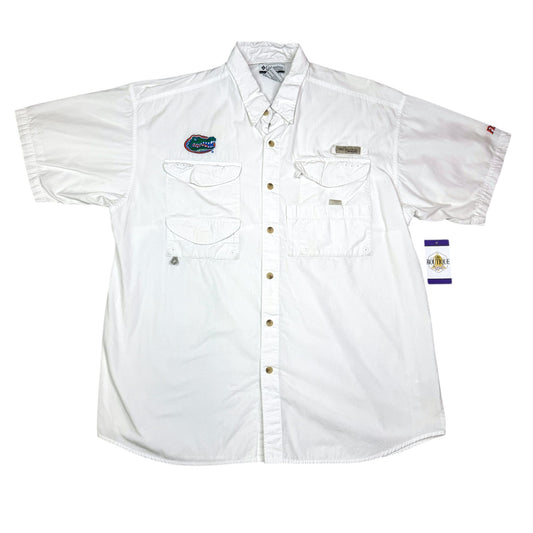 Columbia Tamiami Fishing Shirt UF Gator Logo Embroidered Dadcore Fan Apparel