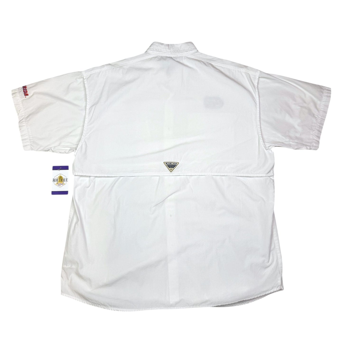 Columbia Tamiami Fishing Shirt UF Gator Logo Embroidered Dadcore Fan Apparel