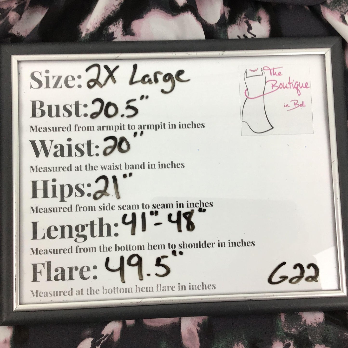 Vera Wang Womens XXL Dress Twist Front V-Neck Asymmetrical Hem Grey Pink Floral