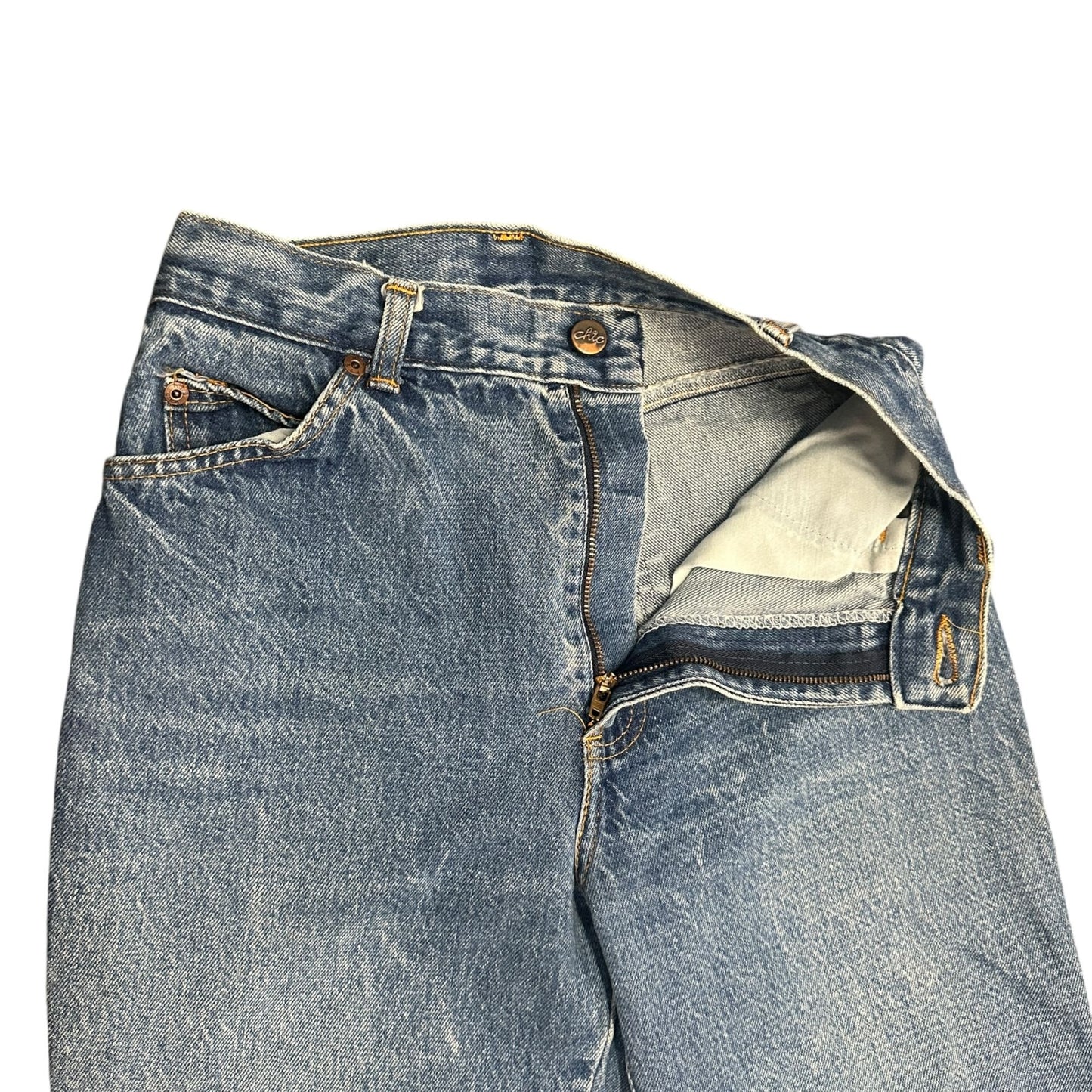 Vtg H.I.S. Chic Mom Jeans 10/11 High Waist Straight USA Preppy Normcore Street