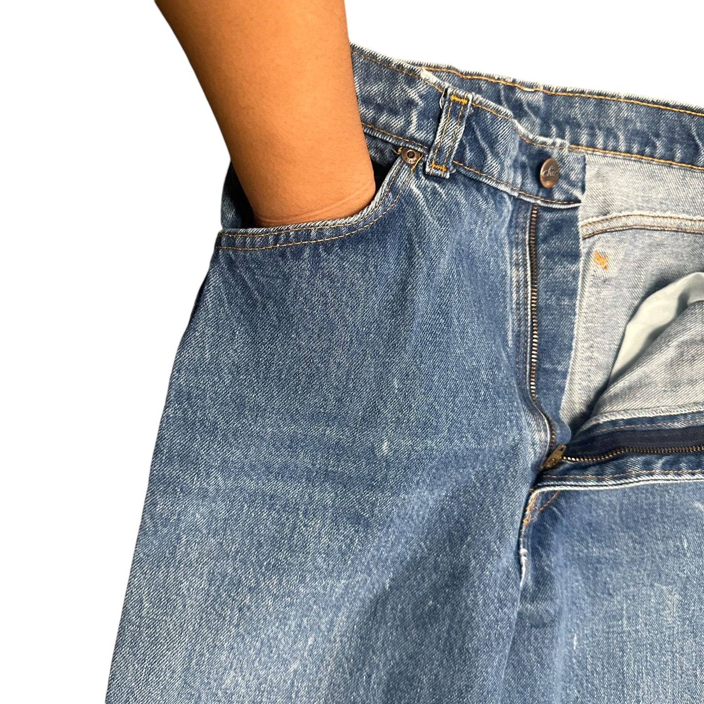 Vtg H.I.S. Chic Mom Jeans 10/11 High Waist Straight USA Preppy Normcore Street