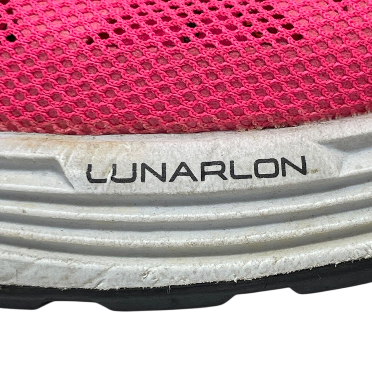 Nike Womens 11 Lunarlon Running Shoes Hot Pink Breathable Mesh Athletic Sneakers