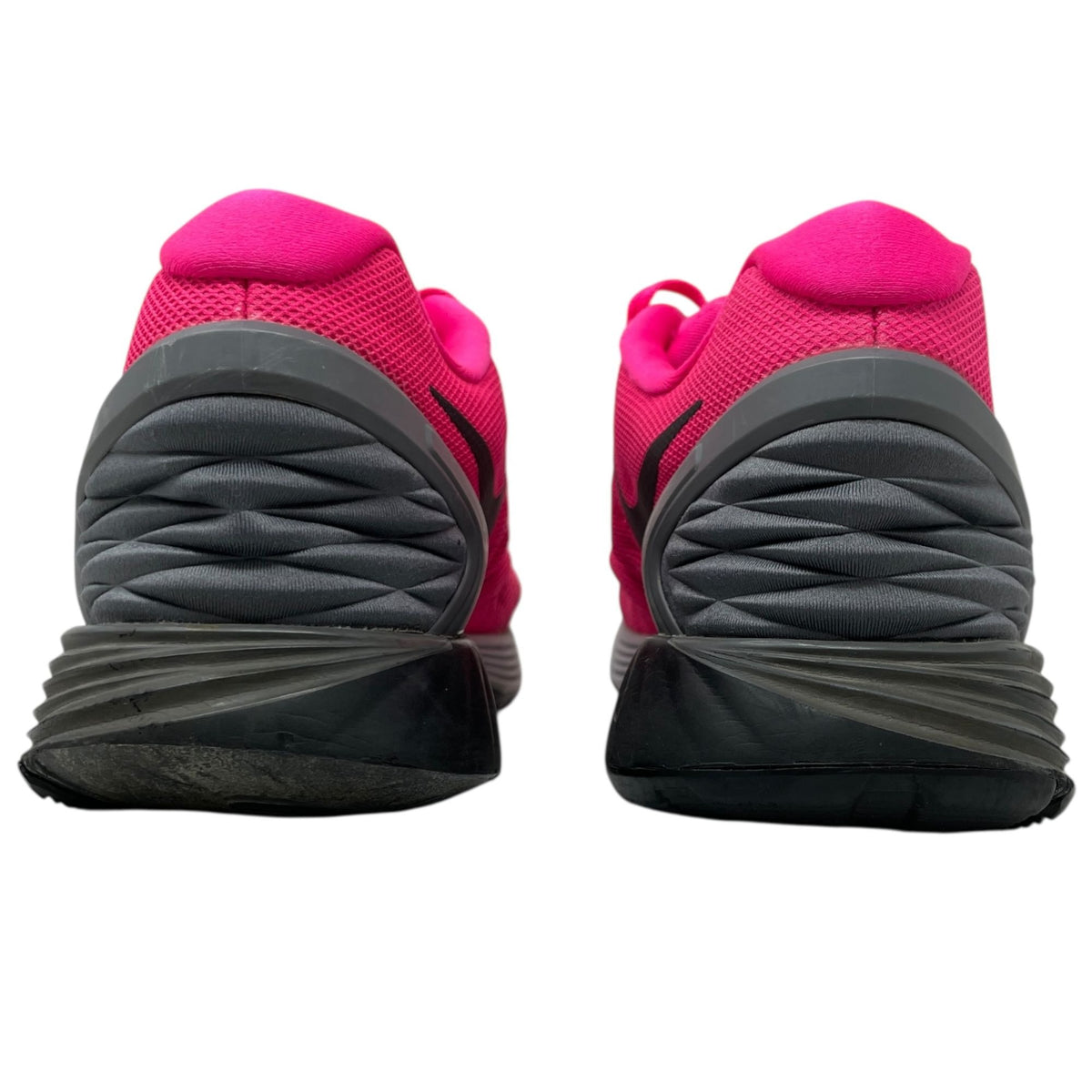 Nike Womens 11 Lunarlon Running Shoes Hot Pink Breathable Mesh Athletic Sneakers