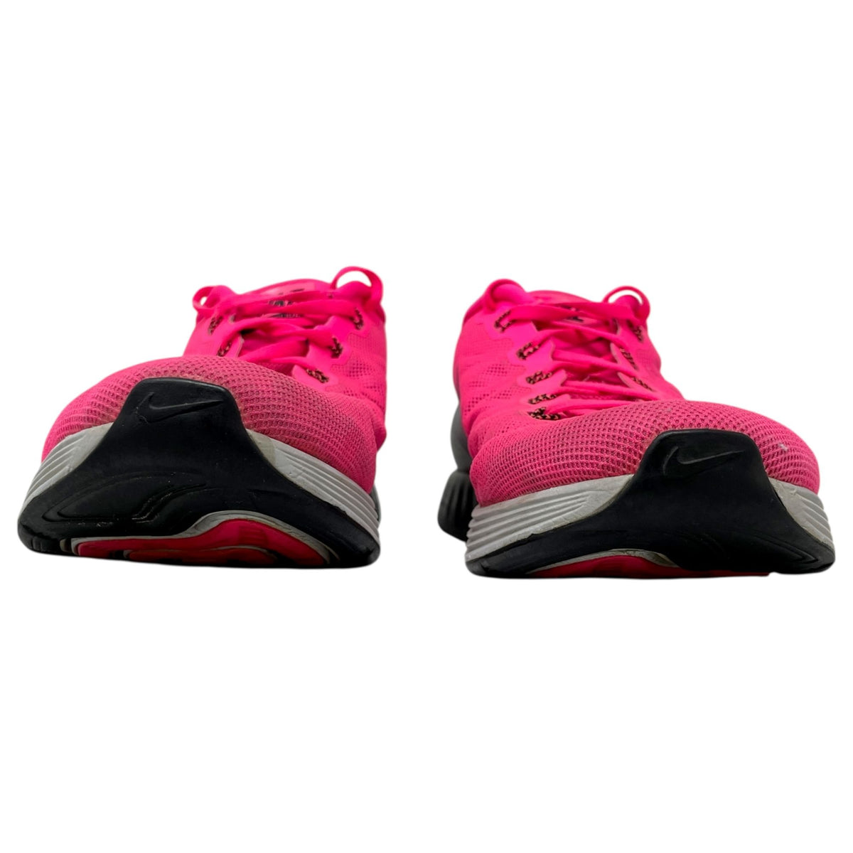Nike Womens 11 Lunarlon Running Shoes Hot Pink Breathable Mesh Athletic Sneakers