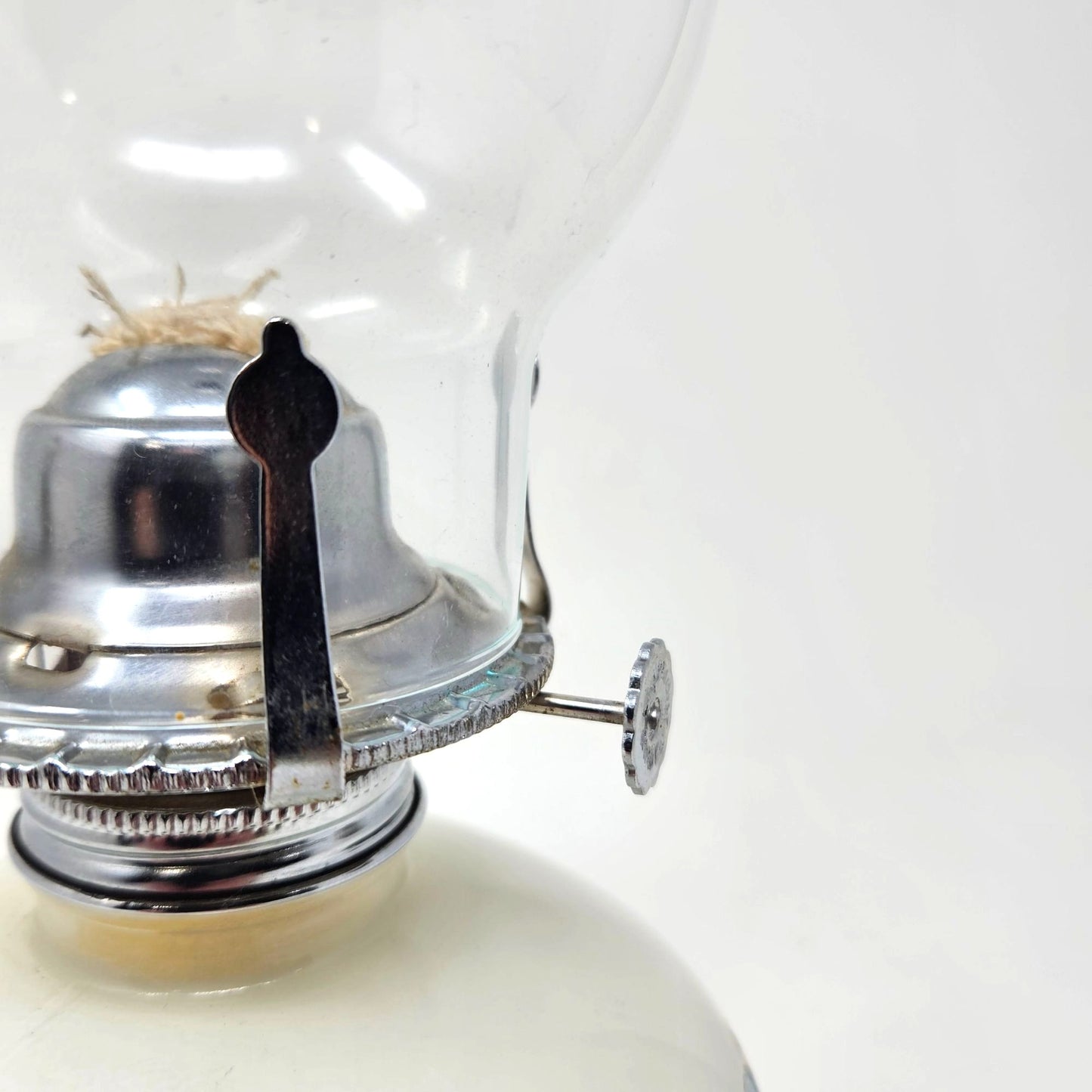 Vtg Lamplight Farms 14.5" Oil Lamp Lantern Cottagecore Shabby Farmhouse Granny