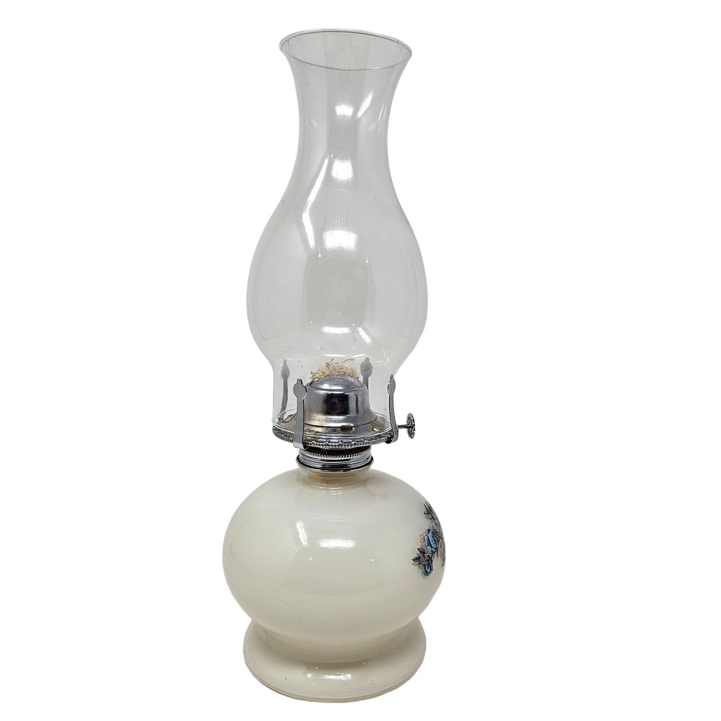 Vtg Lamplight Farms 14.5" Oil Lamp Lantern Cottagecore Shabby Farmhouse Granny