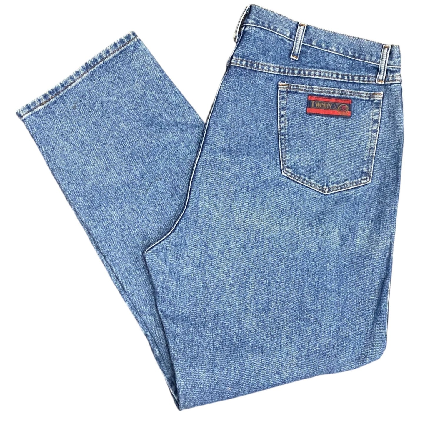 Wrangler 20X Blue Jeans 44x32 22MWXVM Straight Leg Relaxed Fit Original Twenty X