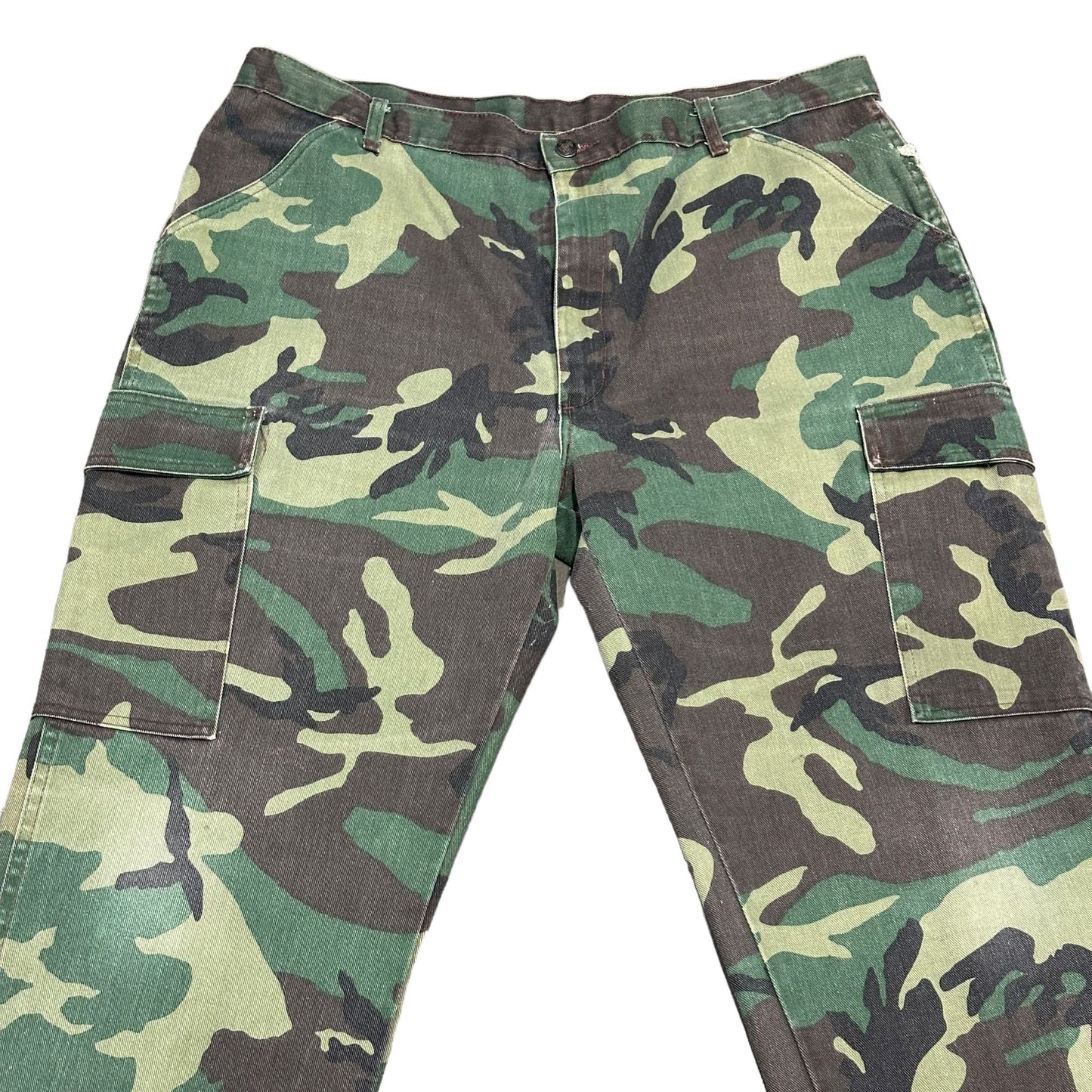 Vintage Liberty Camo Jeans 40x32 Woodland Camouflage Cargo Hunting Workwear USA