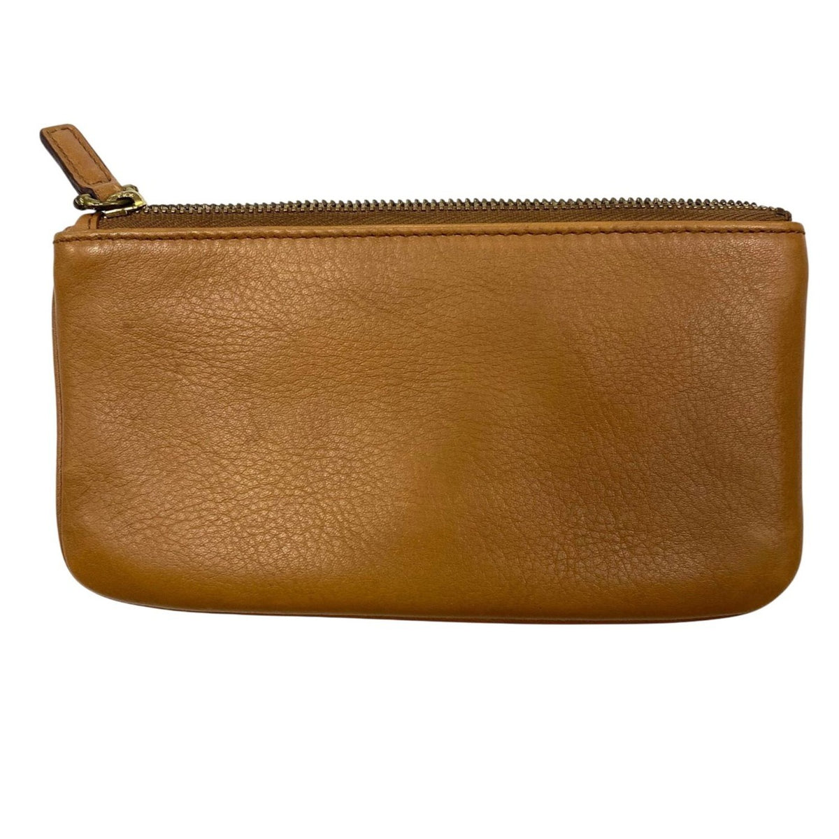 Vintage Tan Cowhide Leather Fossil Bifold Wallet With Snap Closure Card Slots
