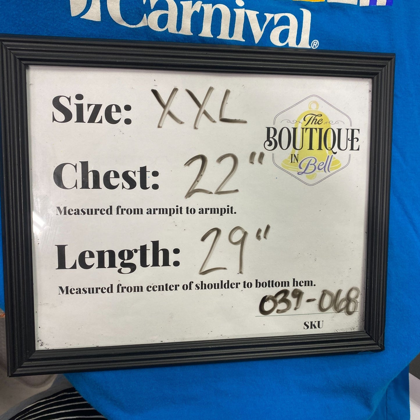 Vintage Carnival Cruise Mens XXL Blue TShirt Single Stitch Imagination Ship Flag