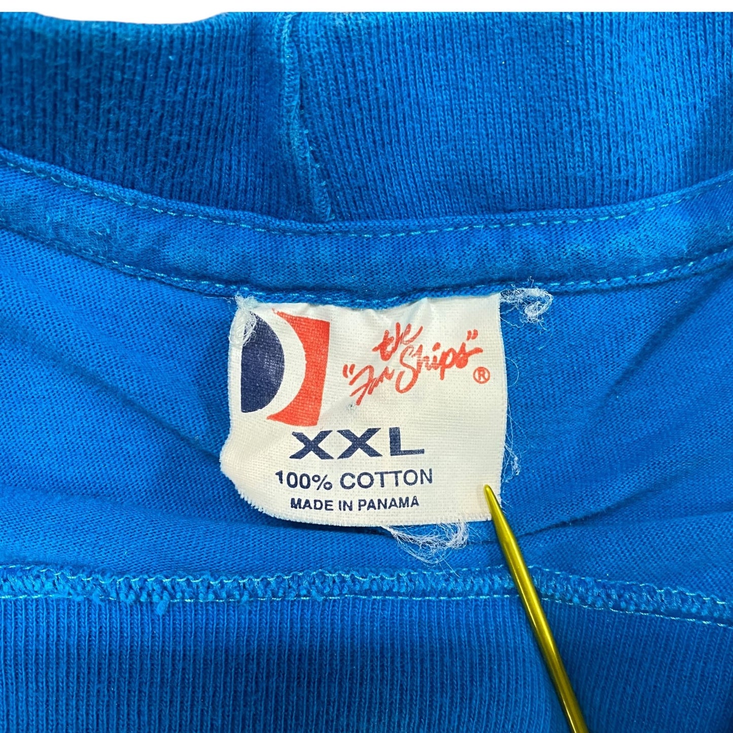 Vintage Carnival Cruise Mens XXL Blue TShirt Single Stitch Imagination Ship Flag