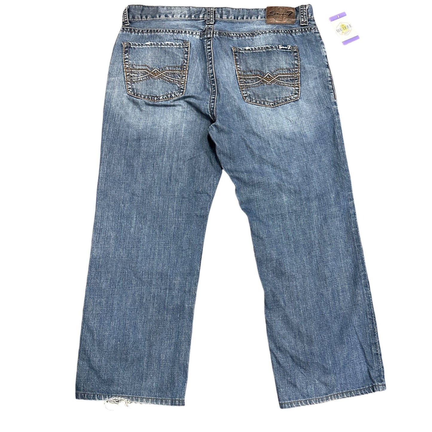 Seven7 Mens Relaxed Fit Straight Leg Jeans 40X32 100% Cotton Normcore Workwear