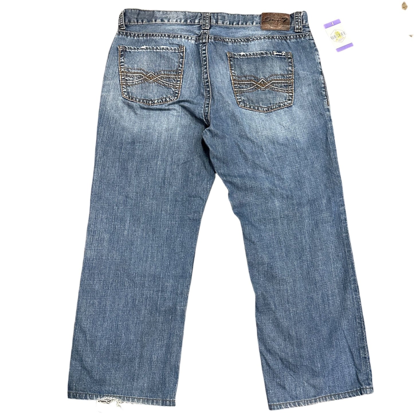 Seven7 Mens Relaxed Fit Straight Leg Jeans 40X32 100% Cotton Normcore Workwear