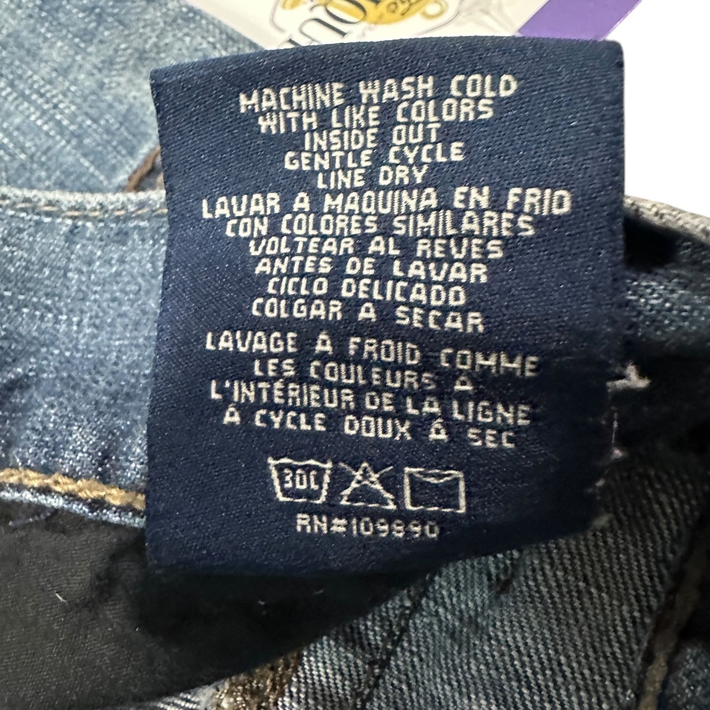 Seven7 Mens Relaxed Fit Straight Leg Jeans 40X32 100% Cotton Normcore Workwear