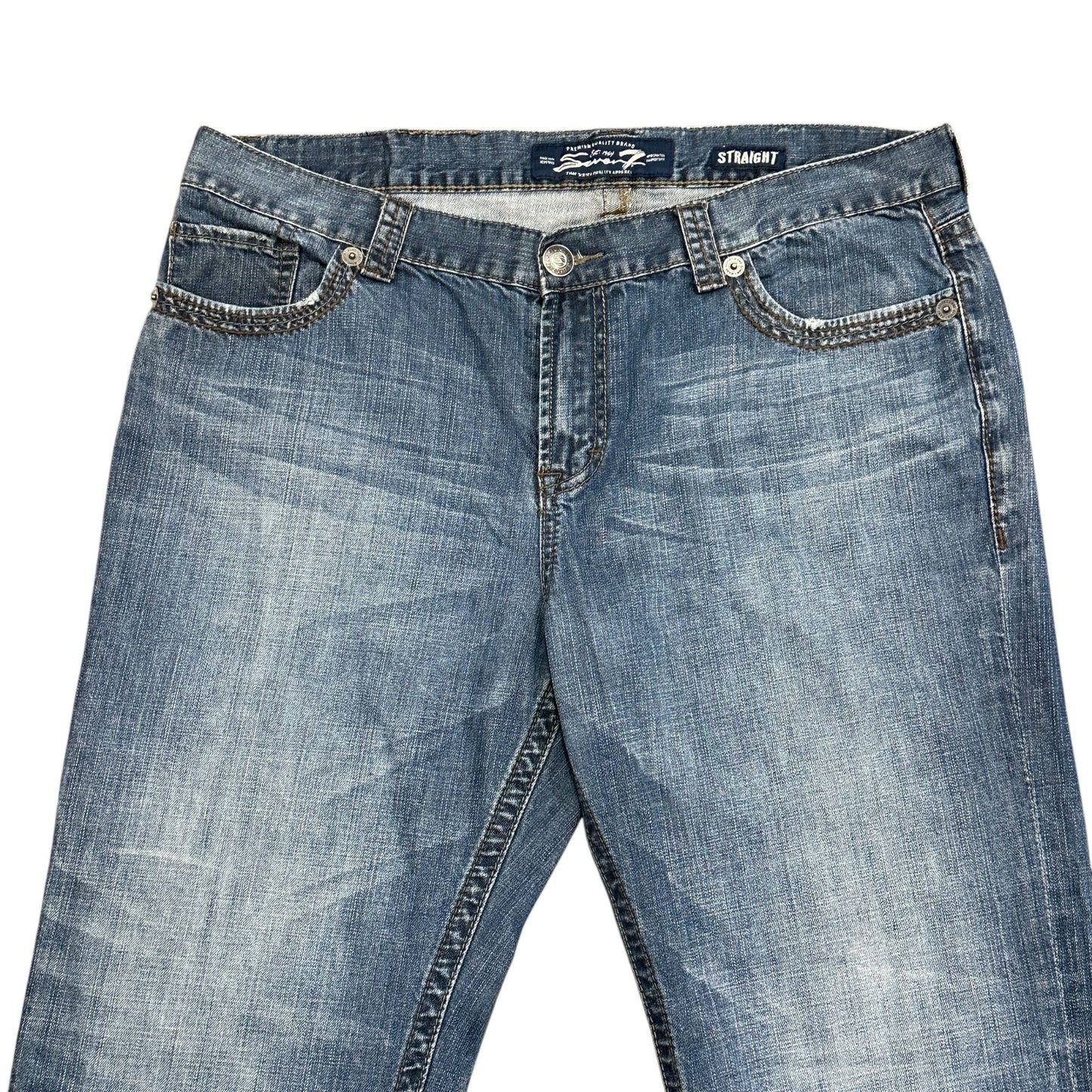 Seven7 Mens Relaxed Fit Straight Leg Jeans 40X32 100% Cotton Normcore Workwear